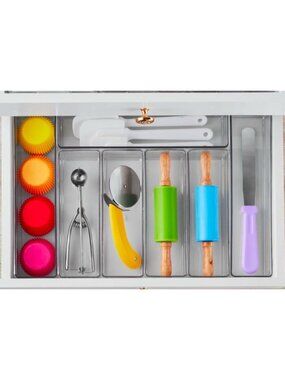 The Home Edit 6 piece drawer storage clear acrylic organizers